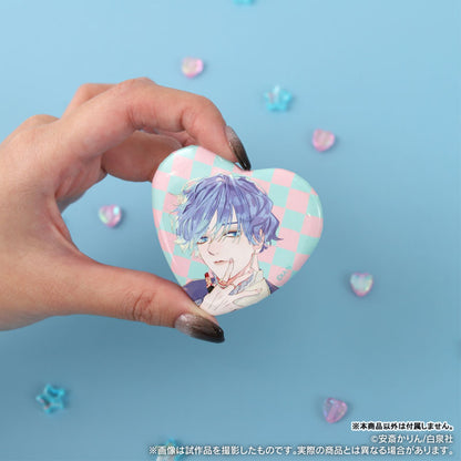 It Takes More Than a Pretty Face to Fall in Love Heart-shaped Chara Badge Collection 10Pack BOX - Image 3