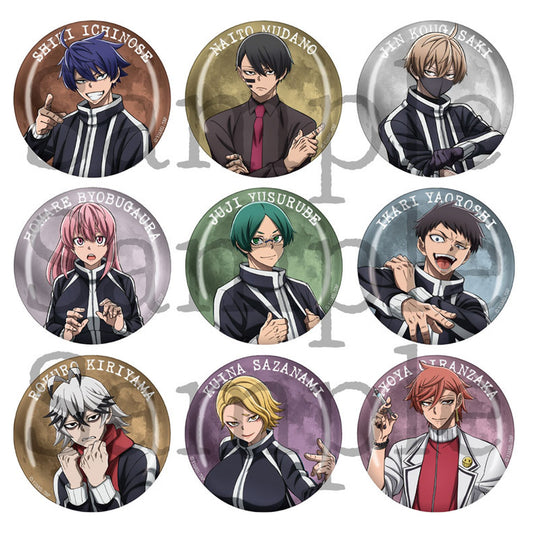 TV Anime Tougen Anki Trading Glossy Tin Badge Vol.1 Complete Set - Image 1