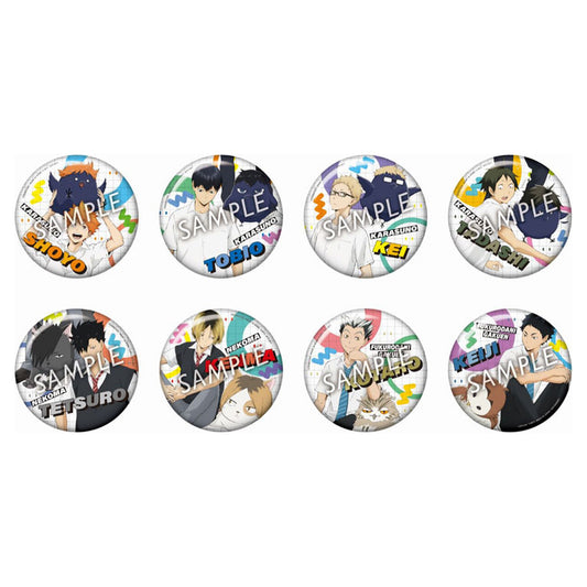 Color Palette Haikyuu!! Mascot Trading Tin Badge 8Pack BOX - Image 1