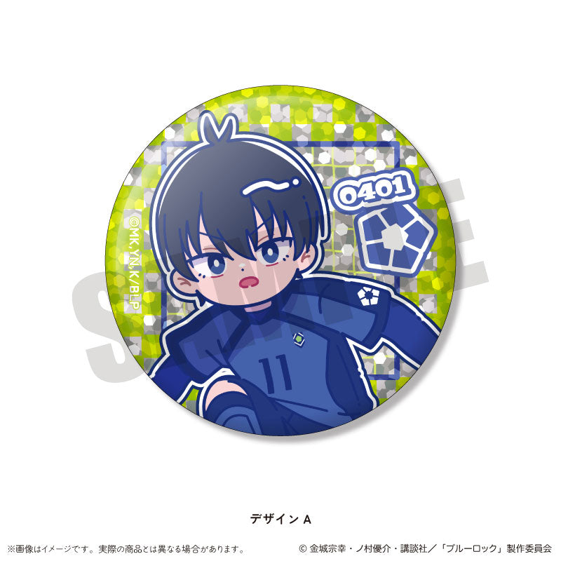TV Anime Bluelock Trading Hologram Tin Badge Nyutoro Vol.1 14 Pack Box - Image 2