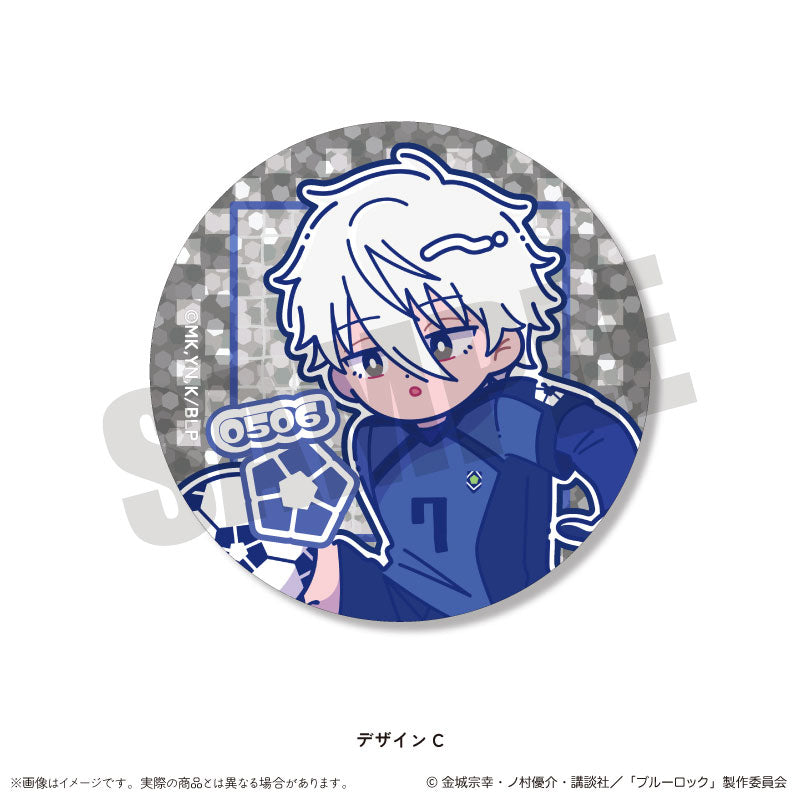 TV Anime Bluelock Trading Hologram Tin Badge Nyutoro Vol.1 14 Pack Box - Image 4