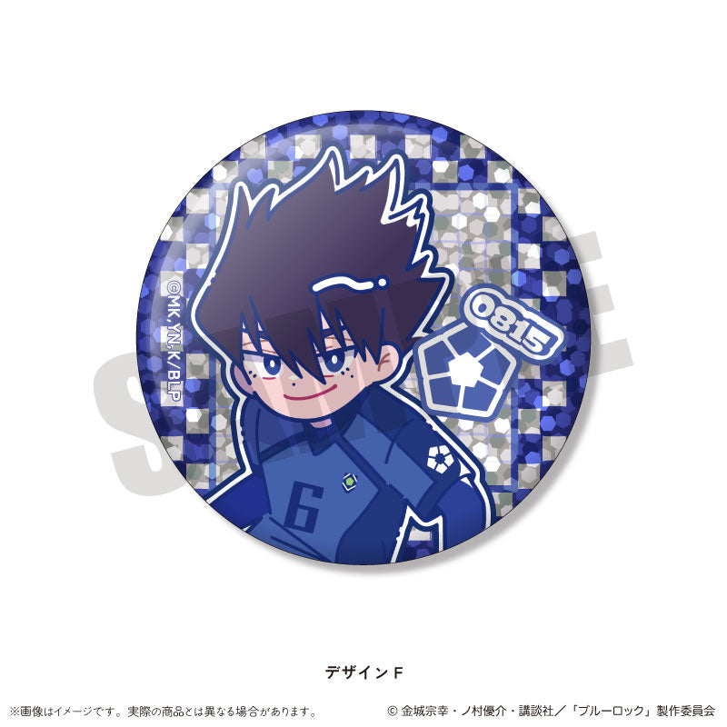 TV Anime Bluelock Trading Hologram Tin Badge Nyutoro Vol.1 14 Pack Box - Image 7