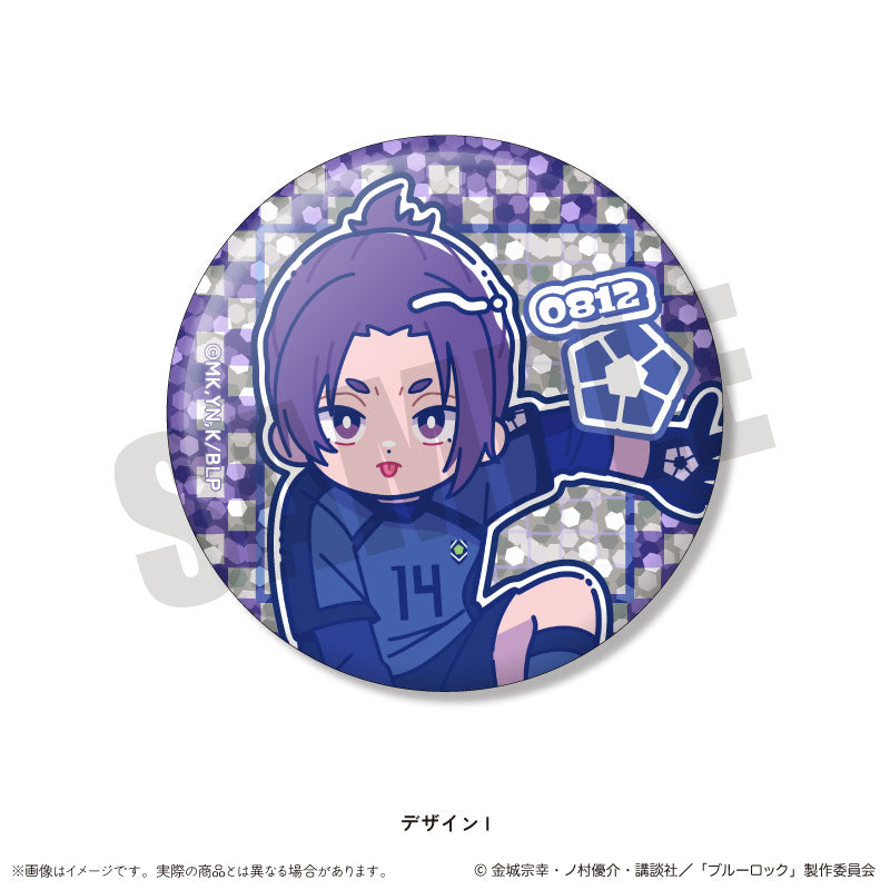 TV Anime Bluelock Trading Hologram Tin Badge Nyutoro Vol.1 14 Pack Box - Image 10