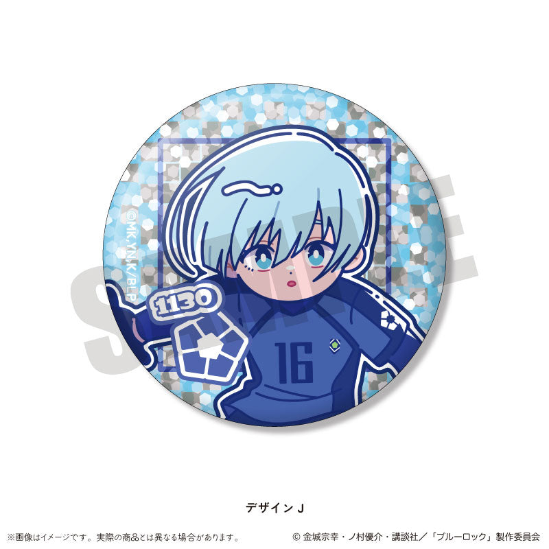 TV Anime Bluelock Trading Hologram Tin Badge Nyutoro Vol.1 14 Pack Box - Image 11