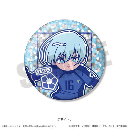 TV Anime Bluelock Trading Hologram Tin Badge Nyutoro Vol.1 14 Pack Box - Image 11
