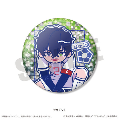 TV Anime Bluelock Trading Hologram Tin Badge Nyutoro Vol.1 14 Pack Box - Image 13