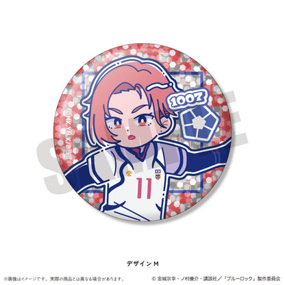 TV Anime Bluelock Trading Hologram Tin Badge Nyutoro Vol.1 14 Pack Box - Image 14