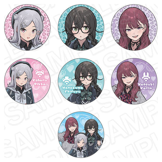 TOKYO6 Characters Hologram Tin Badge GAL ver. 7Item Set - Image 1