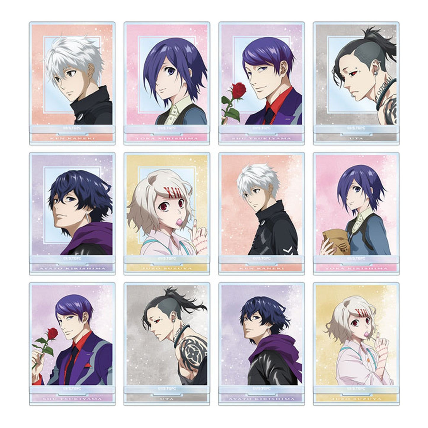 TV Anime Tokyo Ghoul New Illustration Walking ver. Trading Acrylic Stand 12Pack BOX - Image 1