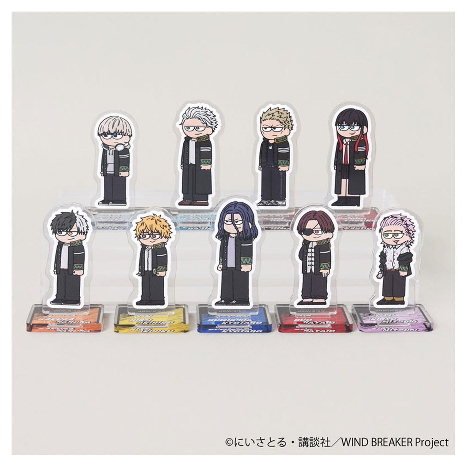 WIND BREAKER Jirori Trading Mini Acrylic Stand 9Pack BOX - Image 1
