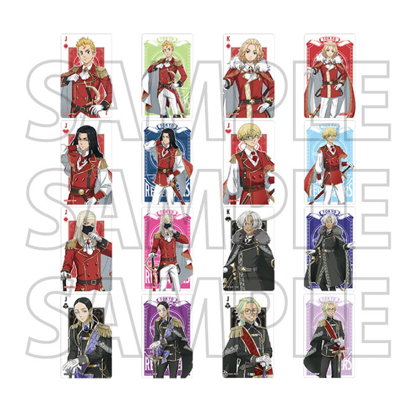 TV Anime Tokyo Revengers Memorial Clear Card Collection Playing Cards 8Pack BOX - Image 1