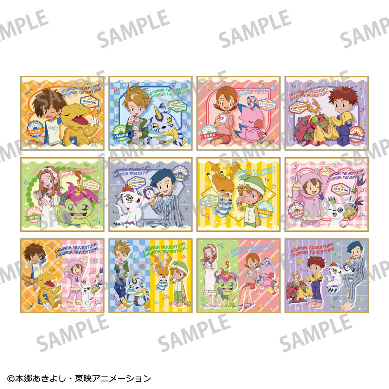 Digimon Adventure Trading Mini Shikishi Waking Up 12Item Set - Image 3