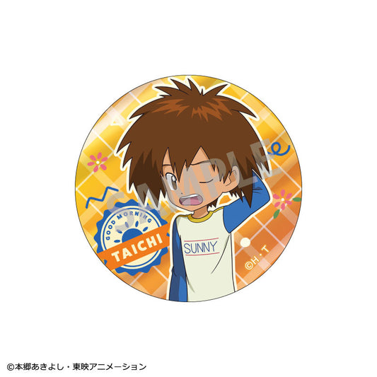 Digimon Adventure Trading Metallic Tin Badge vol.1 Waking Up 8Pack BOX - Image 2