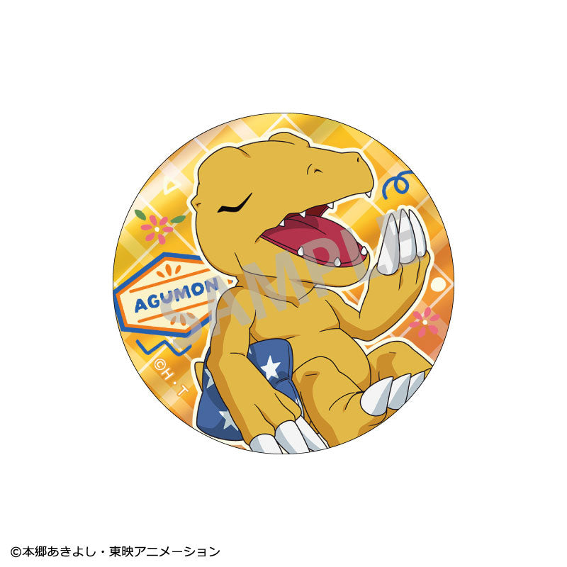 Digimon Adventure Trading Metallic Tin Badge vol.1 Waking Up 8Pack BOX - Image 3