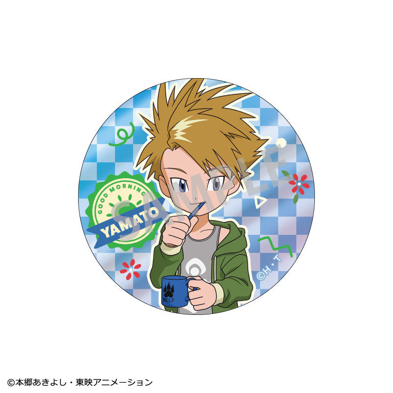Digimon Adventure Trading Metallic Tin Badge vol.2 Waking Up 8Pack BOX - Image 2