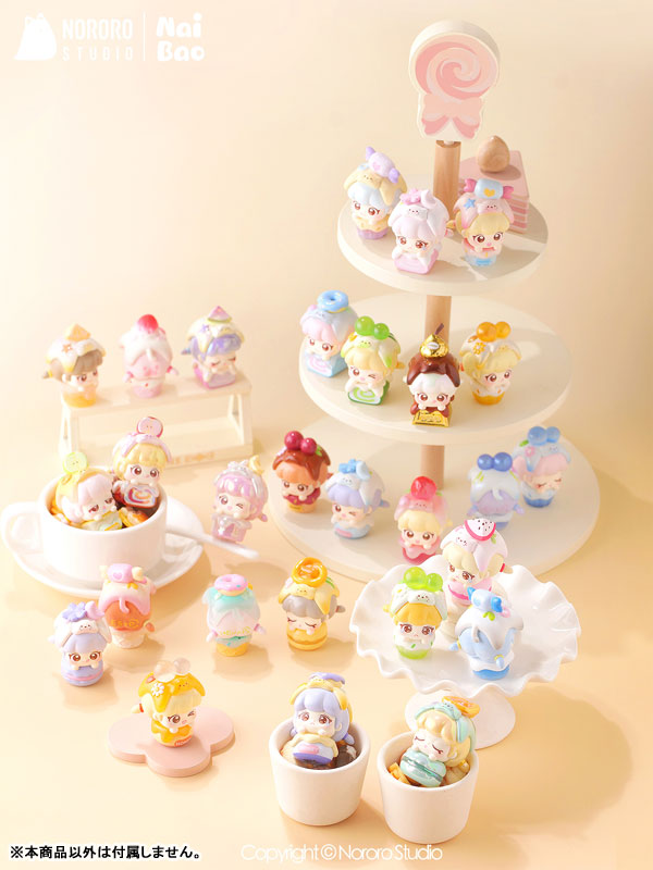 Nai Bao Cat Tea Party Series Mini Trading Figure 8Pack BOX - Image 4