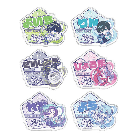 Bluelock 2nd Season Name Badge Collection (Pastel Pop) 6 Pack Box - Image 1