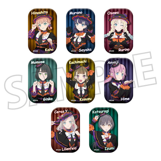 Love Live! Hasunosora Girls' High School Idol Club Square Tin Badge Collection 8Pack BOX - Image 1