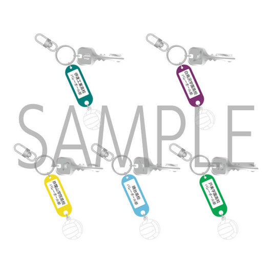 Haikyuu!! Trading Key Charm Keychain with High School Name Vol.2 5Pack BOX - Image 1