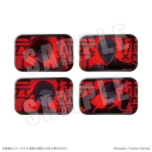 HUNDRED LINE -Last Defense Academy- Finishing Blow Square Tin Badge Collection Vol.1 7Pack BOX - Image 2