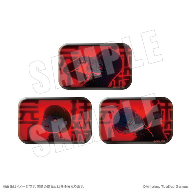HUNDRED LINE -Last Defense Academy- Finishing Blow Square Tin Badge Collection Vol.1 7Pack BOX - Image 3
