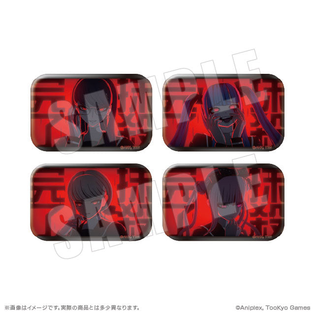 HUNDRED LINE -Last Defense Academy- Finishing Blow Square Tin Badge Collection Vol.2 8Pack BOX - Image 2