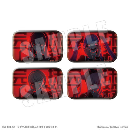 HUNDRED LINE -Last Defense Academy- Finishing Blow Square Tin Badge Collection Vol.2 8Pack BOX - Image 2