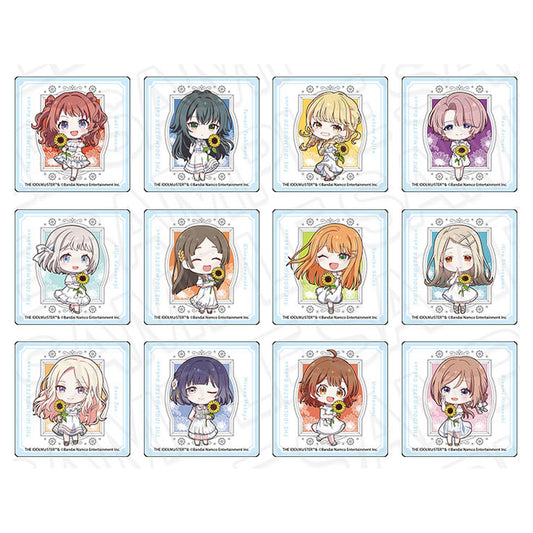 Gakuen iDOLM@STER Acrylic Block sunflower Mini Chara ver. 12Item Set - Image 1