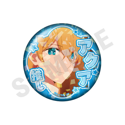 Oshi no Ko Trading Hologram Oshi Tin Badge vol.2 Aqua 8 Item Set - Image 2