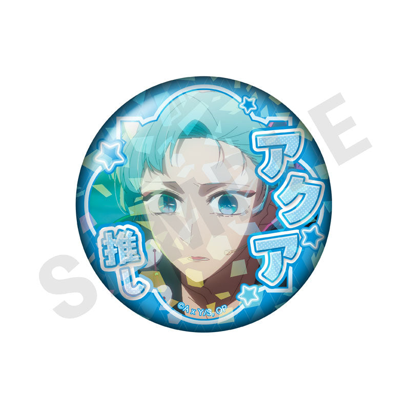 Oshi no Ko Trading Hologram Oshi Tin Badge vol.2 Aqua 8 Item Set - Image 4