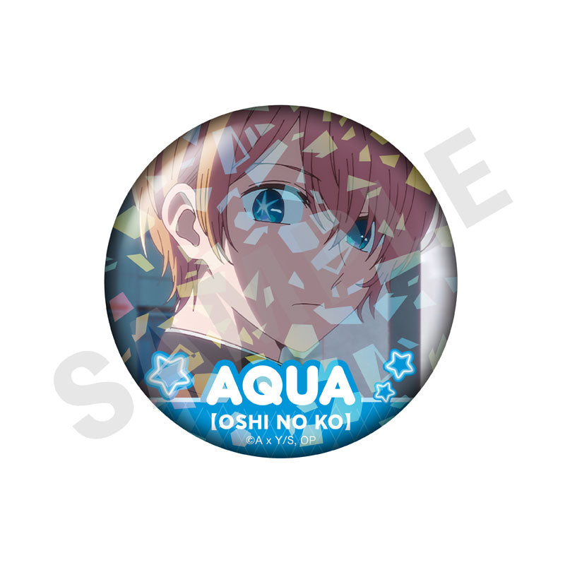 Oshi no Ko Trading Hologram Oshi Tin Badge vol.2 Aqua 8 Item Set - Image 6