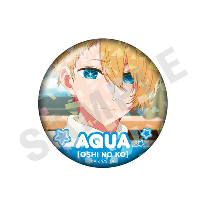 Oshi no Ko Trading Hologram Oshi Tin Badge vol.2 Aqua 8 Item Set - Image 7