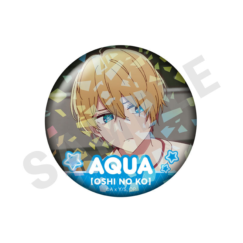 Oshi no Ko Trading Hologram Oshi Tin Badge vol.2 Aqua 8 Item Set - Image 9