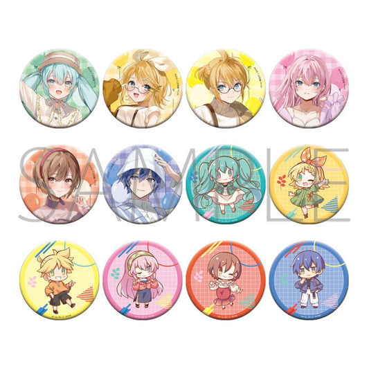 Hatsune Miku Series Shiny Tin Badge Collection LeisureFes 12Pack BOX - Image 1