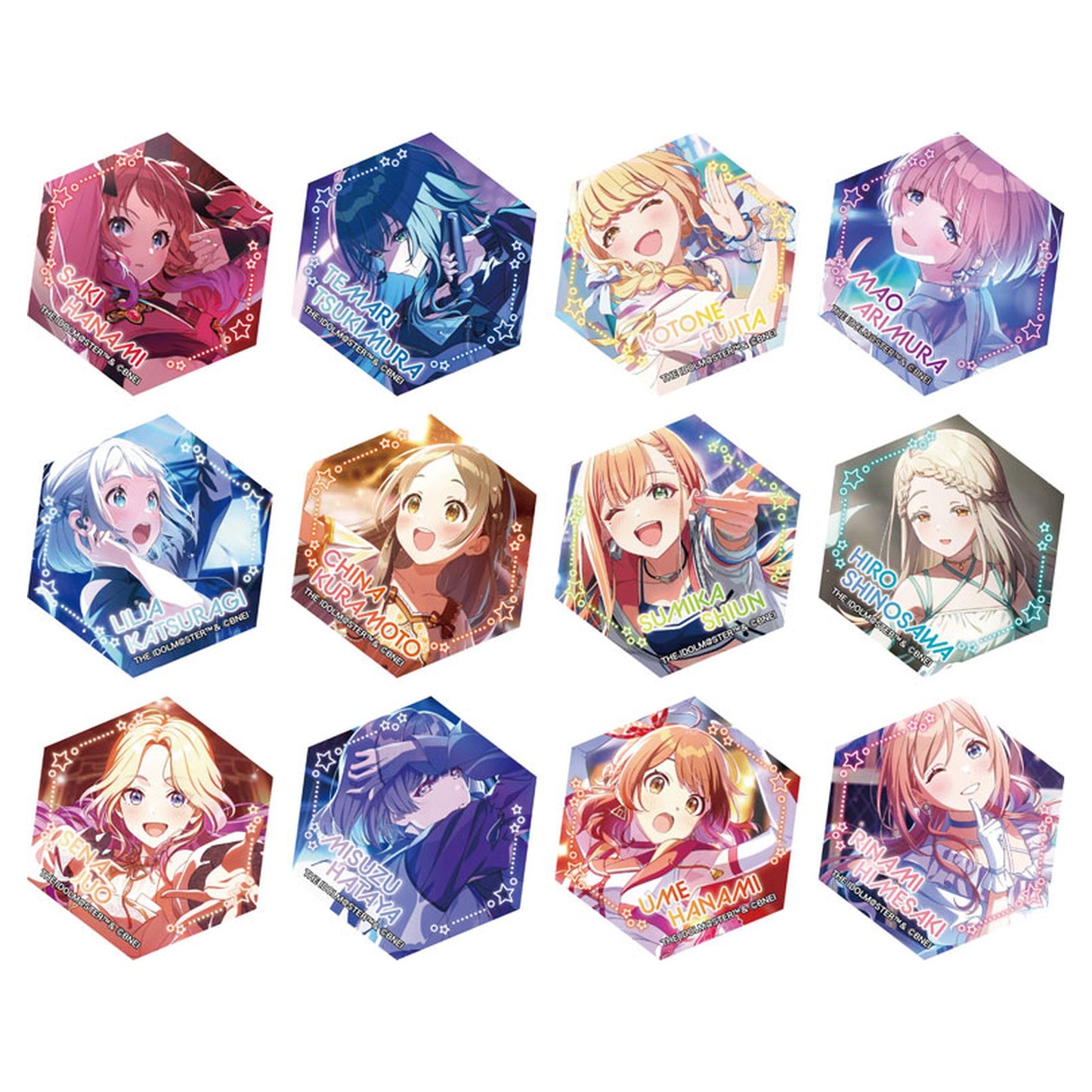 Gakuen iDOLM@STER Acrylic Magnet Collection 12Pack BOX - Image 1