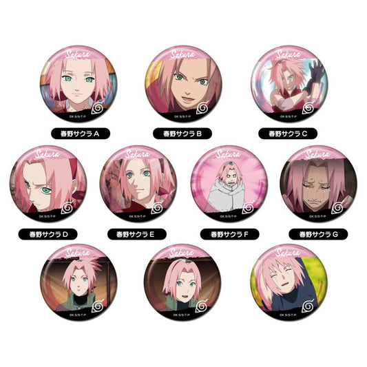 NARUTO Shippuden Memory CAN Badge Sakura Haruno BOX 10 Pack - Image 1