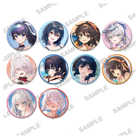 Sneaker Bunko Kirameki Tokimeki Splash Parade Tradable Holographic Tin Badges [1 Pack] - Image 1