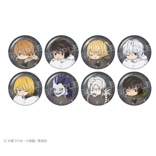 Death Note Trading Fuwamin Tin Badge 8Pack BOX - Image 1