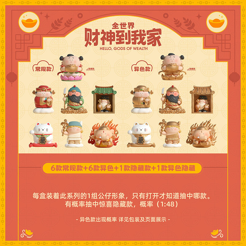 Hello, Gods of Wealth Series Blind Box 6Pack BOX - Image 4