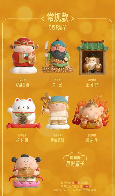 Hello, Gods of Wealth Series Blind Box 6Pack BOX - Image 23
