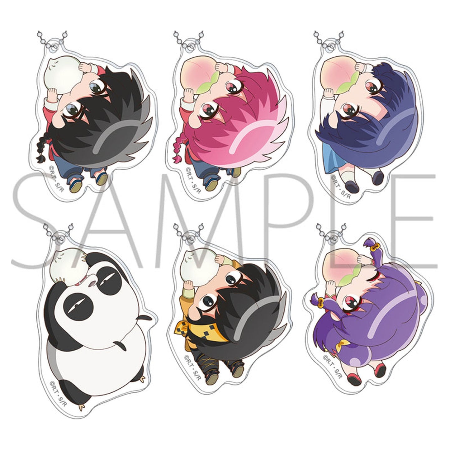 Ranma 1/2 Kapurikko Acrylic Keychain Collection 6Pack BOX - Image 1