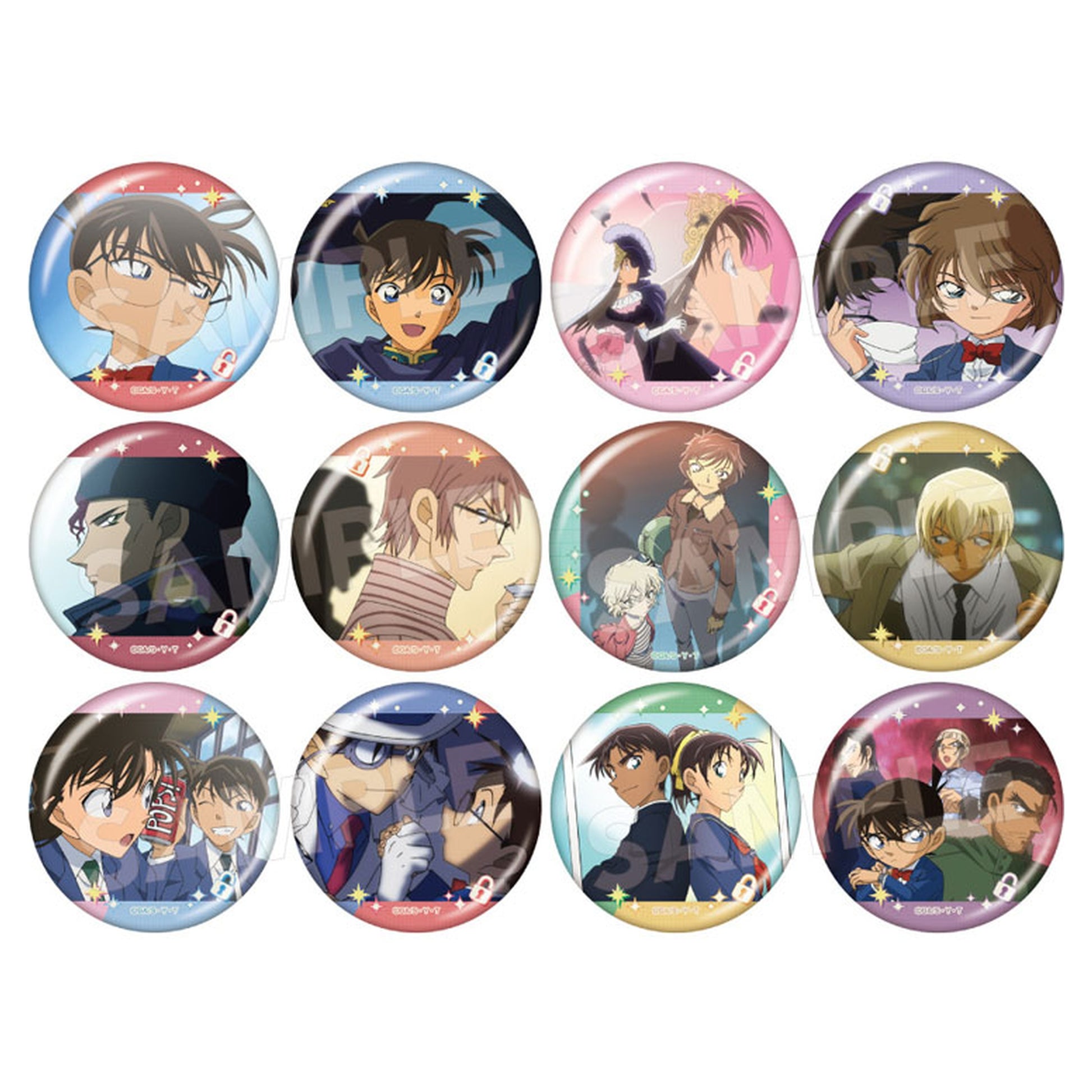 Detective Conan Chara Badge Collection (OP Cut Collection) 12Pack BOX - Image 1