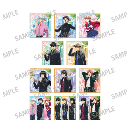 3-nen Z-gumi Ginpachi-sensei Trading Mini Shikishi Scene of Going to School 11Item Set - Image 1