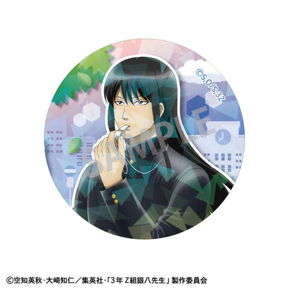 3-nen Z-gumi Ginpachi-sensei Trading Hologram Tin Badge Scene of Going to School 8Pack BOX - Image 7