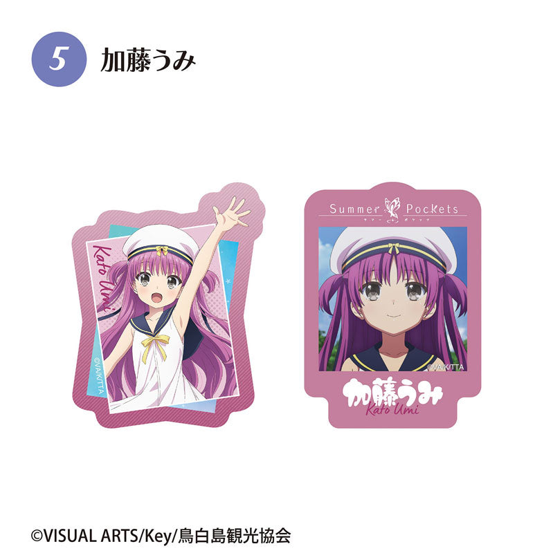 "Summer Pockets" W Diecut Clear Sticker 15 Pack Box (Candy Toy) - Image 6