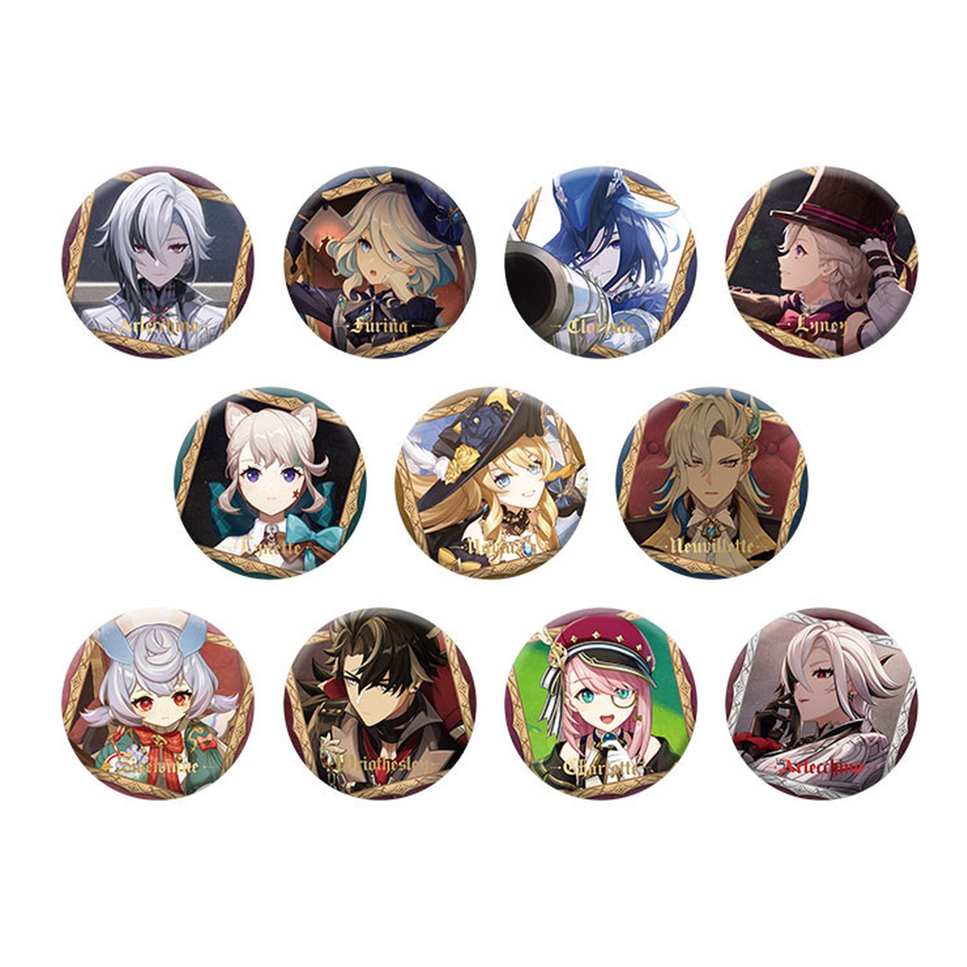 Genshin Impact The Final Feast Series Tin Badge 11pcs Complete Box - Image 1