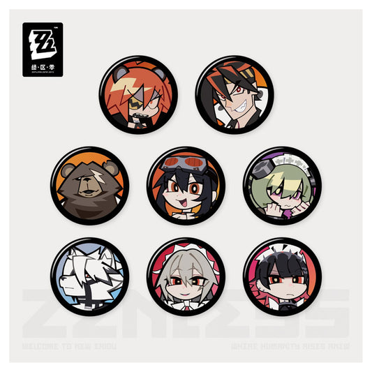 Zenless Zone Zero Profile Icon Mini Tin Badge Vol.2 8Pack BOX - Image 1