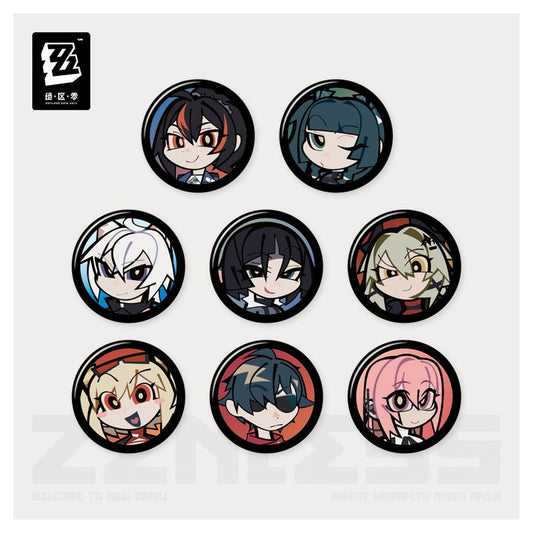 Zenless Zone Zero Profile Icon Mini Tin Badge Vol.3 8Pack BOX - Image 1