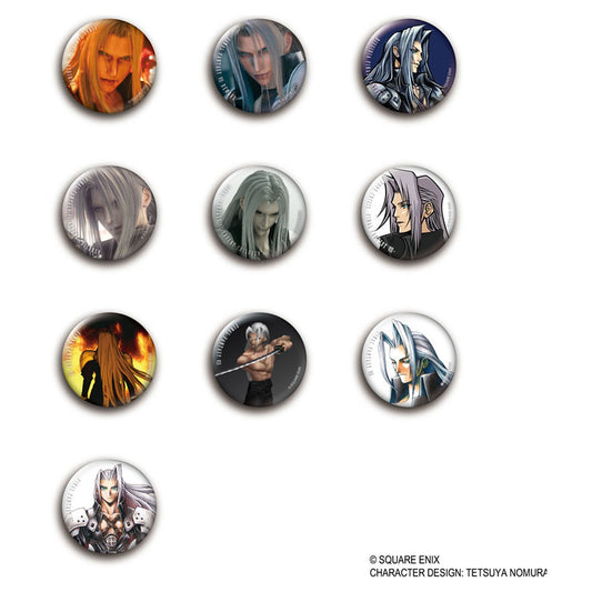 Final Fantasy VII Tin Badge Collection Sephiroth Vol.1 10Pack BOX - Image 1