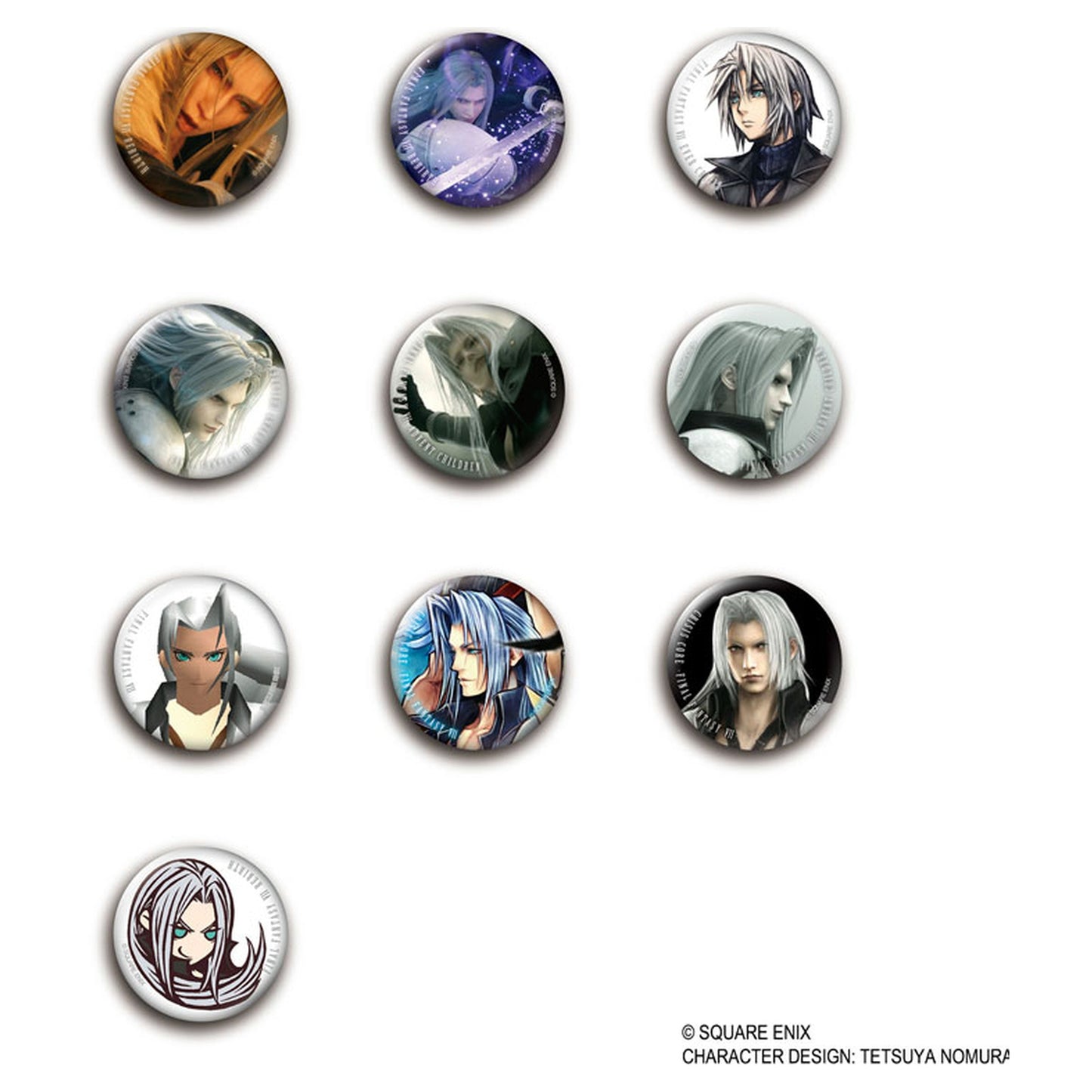 Final Fantasy VII Tin Badge Collection Sephiroth Vol.2 10Pack BOX - Image 1